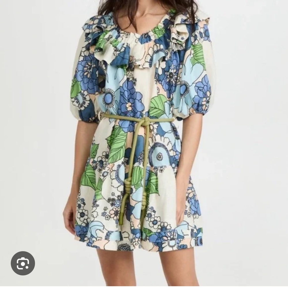 ALEMAIS Farrah Ruffle Mini Dress